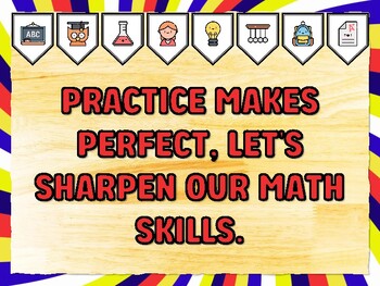 PRACTICE MAKES PERFECT, LET'S SHARPEN OUR MATH SKILLS. Grade 3 Math Bulletin