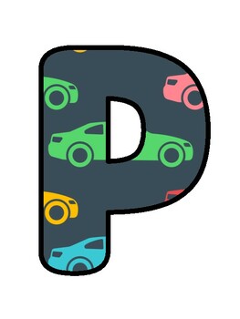 PRE-K, HERE WE COME!, Car Bulletin Board Decor