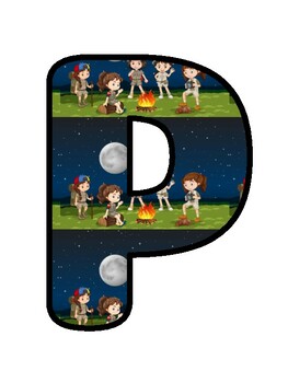 PRE-K IS CAMPING HERE! WELCOME!, Camping Bulletin Board Decor