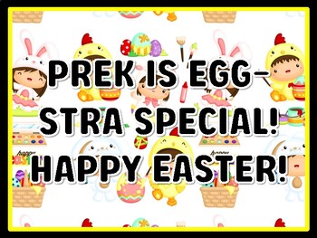 PREK IS EGG-STRA SPECIAL! HAPPY EASTER! Easter Door Décor, Easter Bulletin Bo