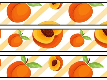 Peach Bulletin Board Decor Kit, Peach Letters