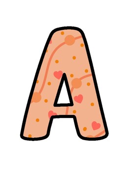 Peach Bulletin Board Décor Kit, Peach Letters