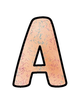 Peach Bulletin Board Décor Kit, Peach Letters