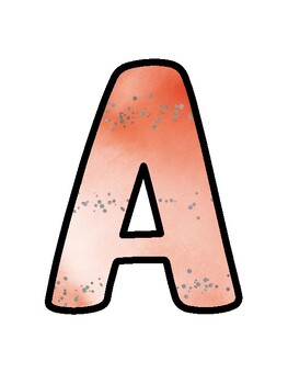 Peach Bulletin Board Décor Kit, Peach Letters