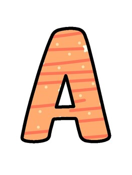 Peach Bulletin Board Décor Kit, Peach Letters