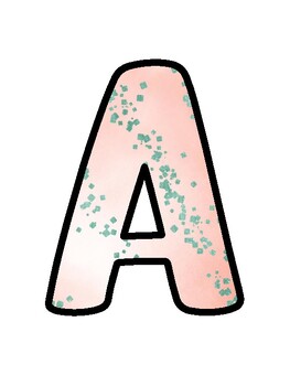 Peach Bulletin Board Décor Kit, Peach Letters