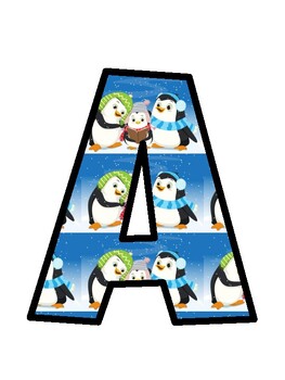 Penguin Bulletin Board Letters, Penguin Bulletin Board Décor Kit