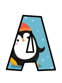 Penguin Bulletin Board Letters, Penguin Bulletin Board Décor Kit