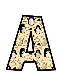 Penguin Bulletin Board Letters, Penguin Bulletin Board Décor Kit