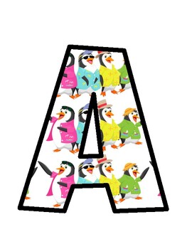 Penguin Bulletin Board Letters, Penguin Bulletin Board Décor Kit