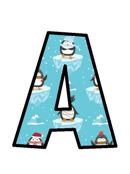 Penguin Bulletin Board Letters, Penguin Bulletin Board Décor Kit