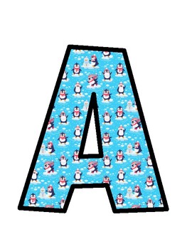 Penguin Bulletin Board Letters, Penguin Bulletin Board Décor Kit