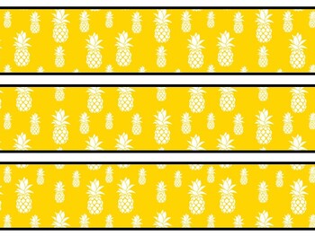 Pine Apple Bulletin Board Decor Kit, Pine Apple Letters