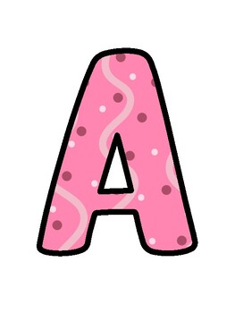 Pink Bulletin Board Décor Kit, Pink Letters