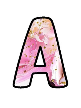 Pink Bulletin Board Décor Kit, Pink Letters