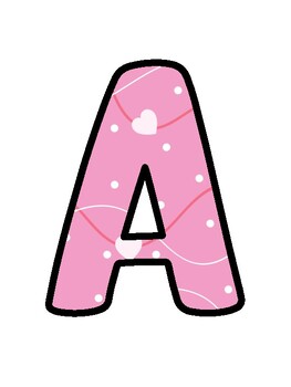 Pink Bulletin Board Décor Kit, Pink Letters