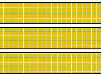 Plaid Bulletin Board Decor Kit, Plaid Letters