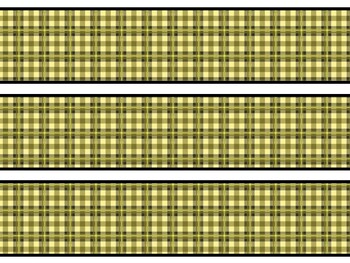Plaid Bulletin Board Decor Kit, Plaid Letters
