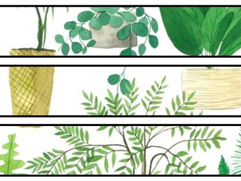 Plants Bulletin Board Decor Kit, Plants Letters