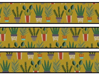 Plants Bulletin Board Decor Kit, Plants Letters