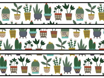 Plants Bulletin Board Decor Kit, Plants Letters