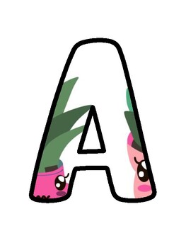 Plants Bulletin Board Décor Kit, Plants Letters