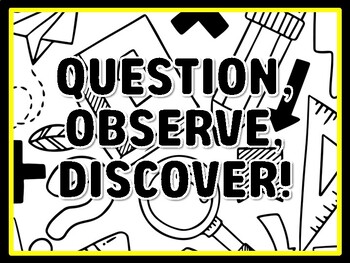 QUESTION, OBSERVE, DISCOVER! Grade 1 Science Door Decor