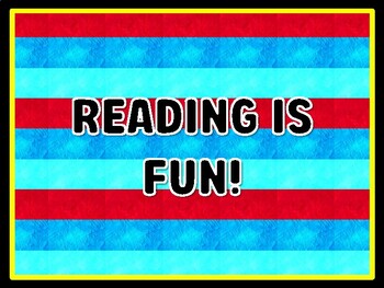 READING IS FUN! Read Across America Door Décor