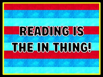 READING IS THE IN THING! Read Across America Door Décor
