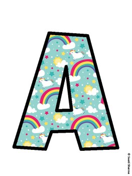 Rainbow Bulletin Board Decor Kit, Rainbow Bulletin Board Letters