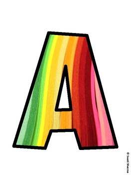 Rainbow Bulletin Board Decor Kit, Rainbow Bulletin Board Letters