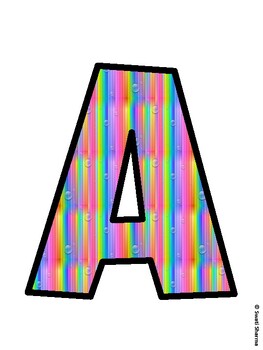 Rainbow Bulletin Board Decor Kit, Rainbow Bulletin Board Letters