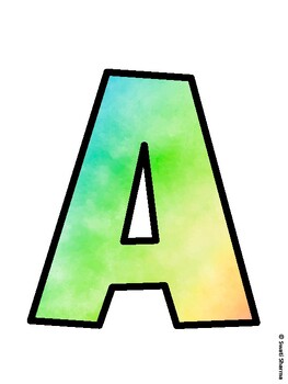 Rainbow Bulletin Board Decor Kit, Rainbow Bulletin Board Letters