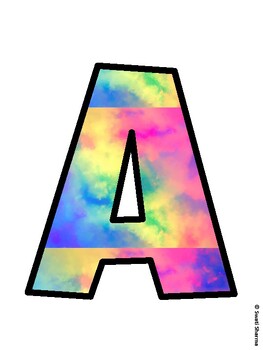Rainbow Bulletin Board Decor Kit, Rainbow Bulletin Board Letters