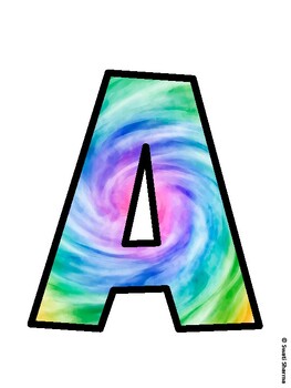 Rainbow Bulletin Board Decor Kit, Rainbow Bulletin Board Letters