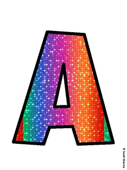 Rainbow Bulletin Board Decor Kit, Rainbow Bulletin Board Letters