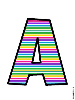 Rainbow Bulletin Board Decor Kit, Rainbow Bulletin Board Letters