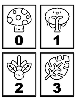 Rainforest 0-500 Number Flash Cards, Rainforest Number Cards,