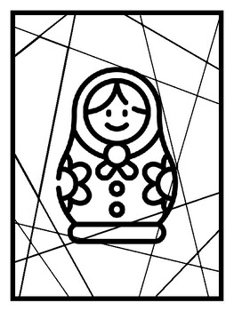 Russia Activities and Decor Kit, Decor, Coloring, Craft and Writing