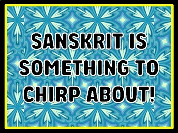 SANSKRIT IS SOMETHING TO CHIRP ABOUT! Spring Door Décor, Spring Bulletin Boar
