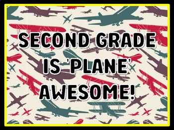 SECOND GRADE IS 'PLANE' AWESOME! Air Transportation Door Décor