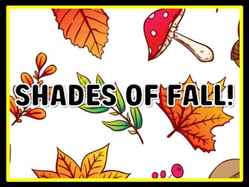 SHADES OF FALL! Leaves Door Décor, Leaves Bulletin Board Décor Kit