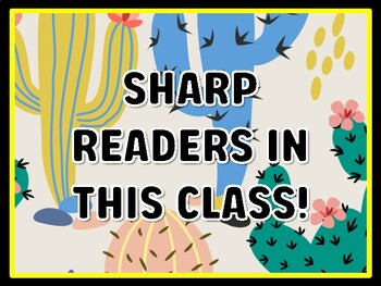 SHARP READERS IN THIS CLASS! Succulents Door Décor