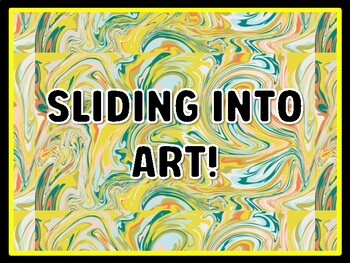 SLIDING INTO ART! Art Door Décor, Art Bulletin Board Décor