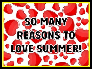 SO MANY REASONS TO LOVE SUMMER! Valentine's Day Door Décor, Valentine's Day B