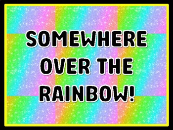 SOMEWHERE OVER THE RAINBOW! Rainbow Door Décor, Rainbow Bulletin Board Décor