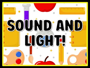 SOUND AND LIGHT! Grade 3 Science Door Decor