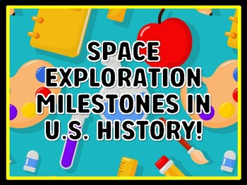 SPACE EXPLORATION MILESTONES IN U.S. HISTORY! Grade 4 And 5 Science Door Deco