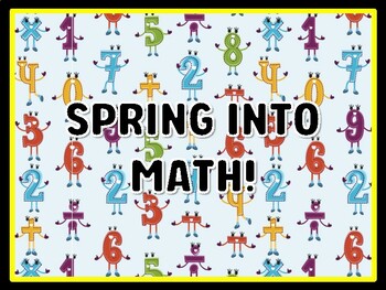 SPRING INTO MATH! Math Door Décor, Math Bulletin Board Décor