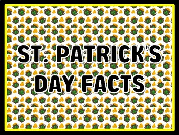 ST. PATRICK'S DAY FACTS St. Patrick's Day Door Décor, St. Patrick's Day Bulleti